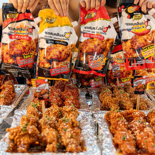 แพ็คคู่ 2 ถุง ซอสเคลือบไก่ สูตรกระเทียม 1000 กรัม ซอสกาลิค ซอสปรุงรส สำเร็จรูป เด็กทานได้ มีฮาลาล