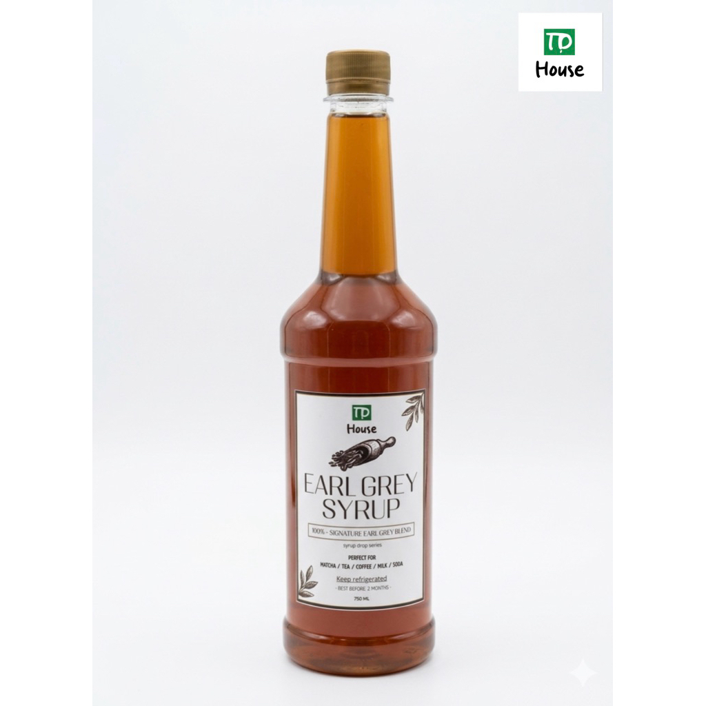 ☕️ Earl Grey Syrup Homemade ขวด 750 ml ใหม่ 🎉 ไซรัปเอิร์ลเกรย์เบลนด์พิเศษ รสชาติหอมชา | สำหรับชงมัทฉะ กาแฟเครื่องดื่ม