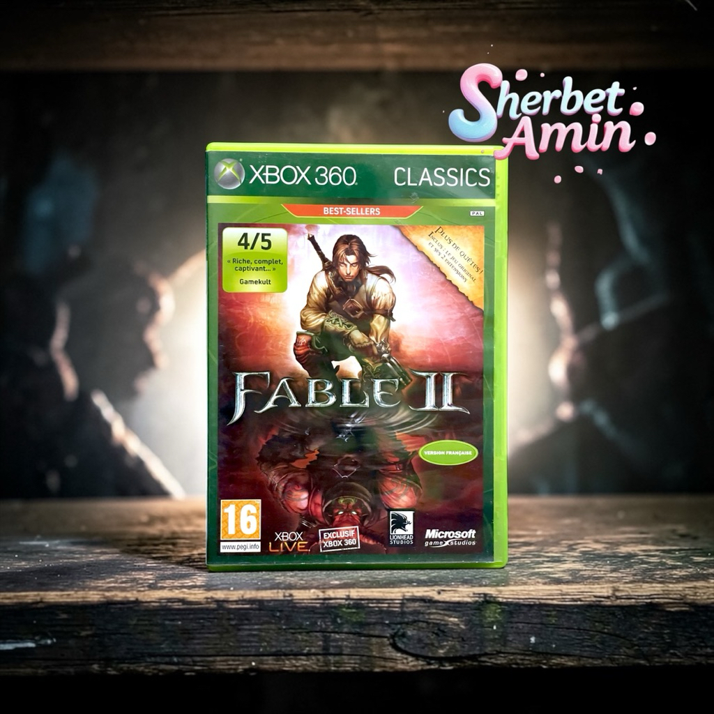 แผ่นเกม Xbox 360 มือสอง / Fable II (แผ่นมีรอย)