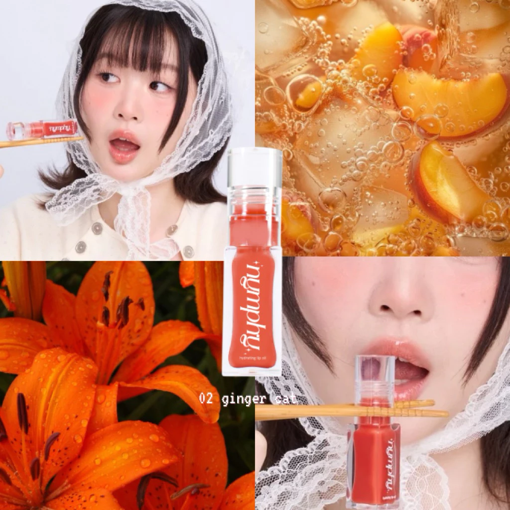 NYMPHY - Hydrating Lip Oil 6 g นิมฟี่ ไฮเดรตติ้ง ลิปออย บำรุงปากขั้นสุด เนื้อฉ่ำ สีชัด thumbnail 6