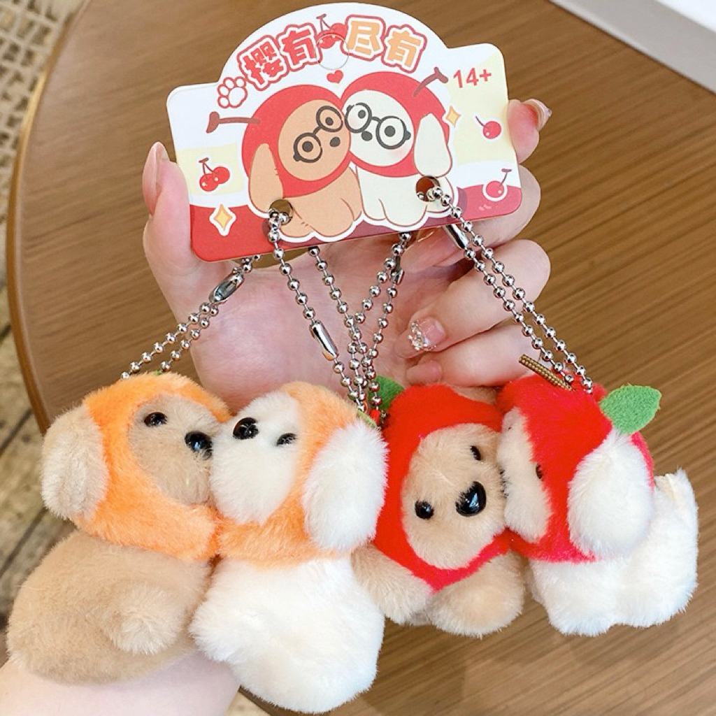 [พร้อมส่ง] พวงกุญแจคู่แม่เหล็ก น้องหมาจุ๊บกันได้ จะแยกกันแค่ไหน สุดท้ายแม่เหล็กก็ดึงดูดเรามาเจอกัน 🐶🐶