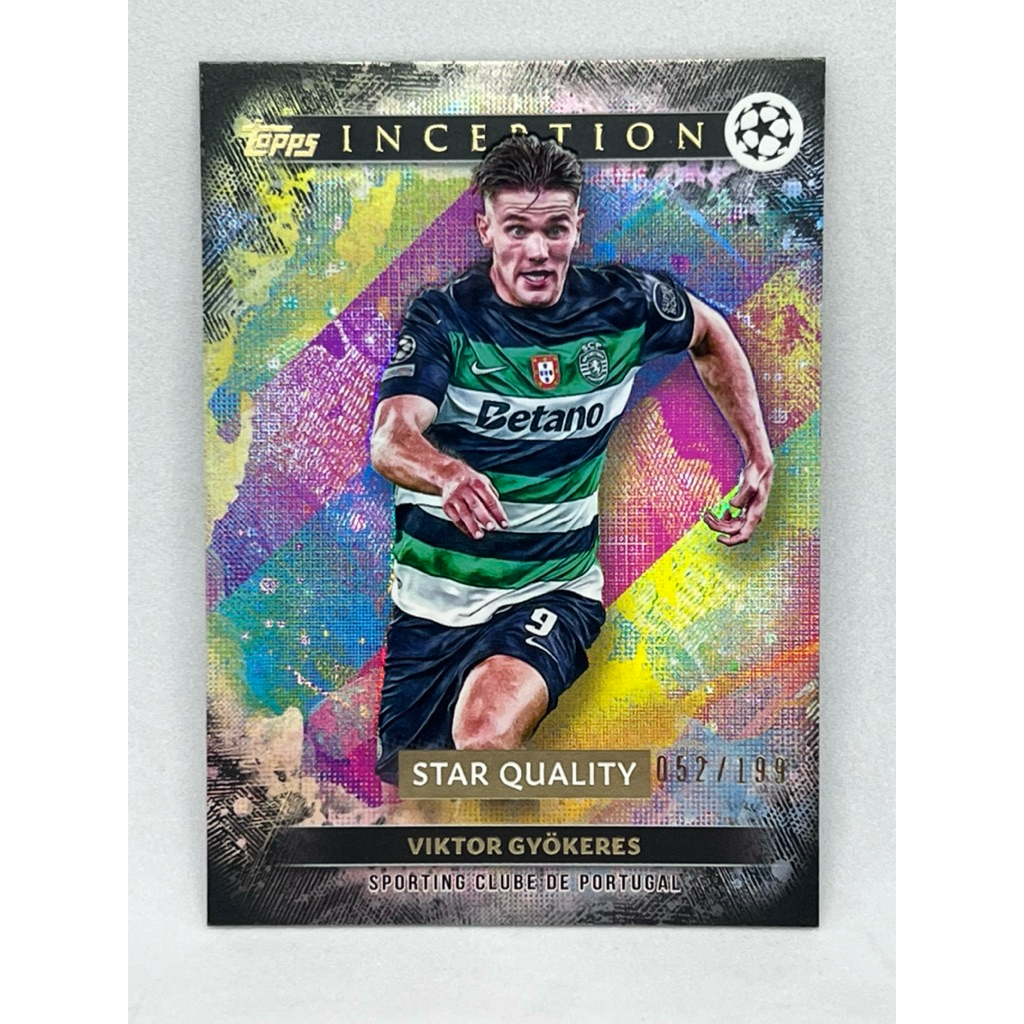การ์ดฟุตบอล Topps Inception 2024 - 2025 Viktor Gyokeres Black /199
