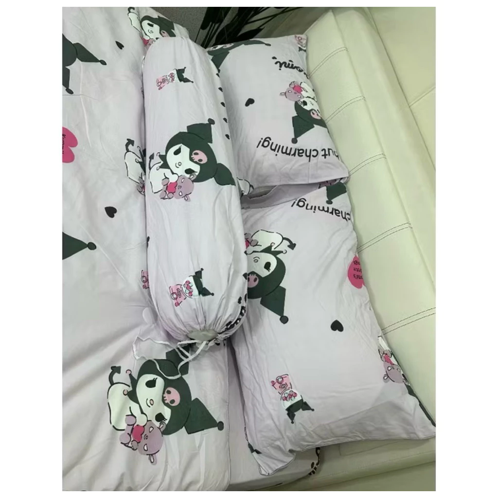 ชุดผ้าปูที่นอน ลายคุโรมิ ผ้า COTTON 100% ขนาด 3 5 6 ฟุต thumbnail 5