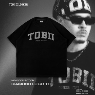 เสื้อยืดสีดำ LOOKER x TOBII — DIAMOND LOGO TEE