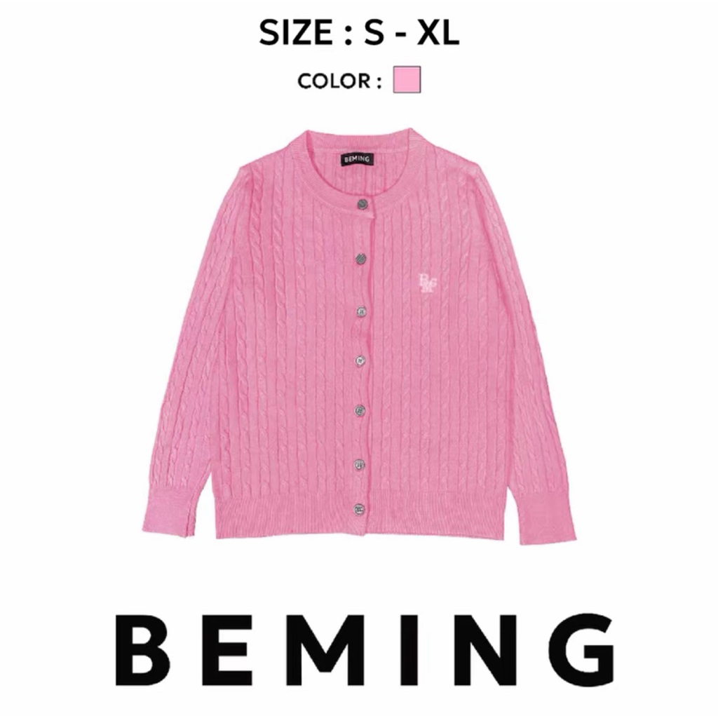 BEMING - BMG Knit Cardigan สีขมพู Onesize Freesize