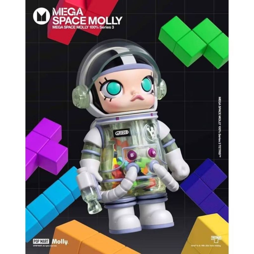 POP MART MEGA SPACE MOLLY 100% V3 anniversaryseries molly space v3 molly space 100% v3 Random
box