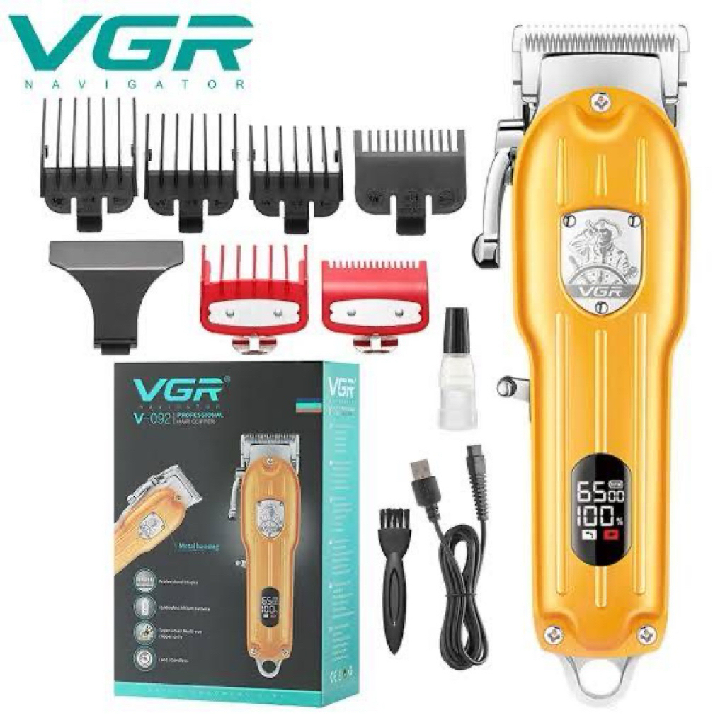 ปัตตาเลี่ยนVGR V-092 ไร้สายมีหน้าจอ เรียบหรู เสียงเงียบ สวย #ตัดผมเอง#ตัดผมชาย#ปัตตาเลี่ยนไร้สาย#แบต
