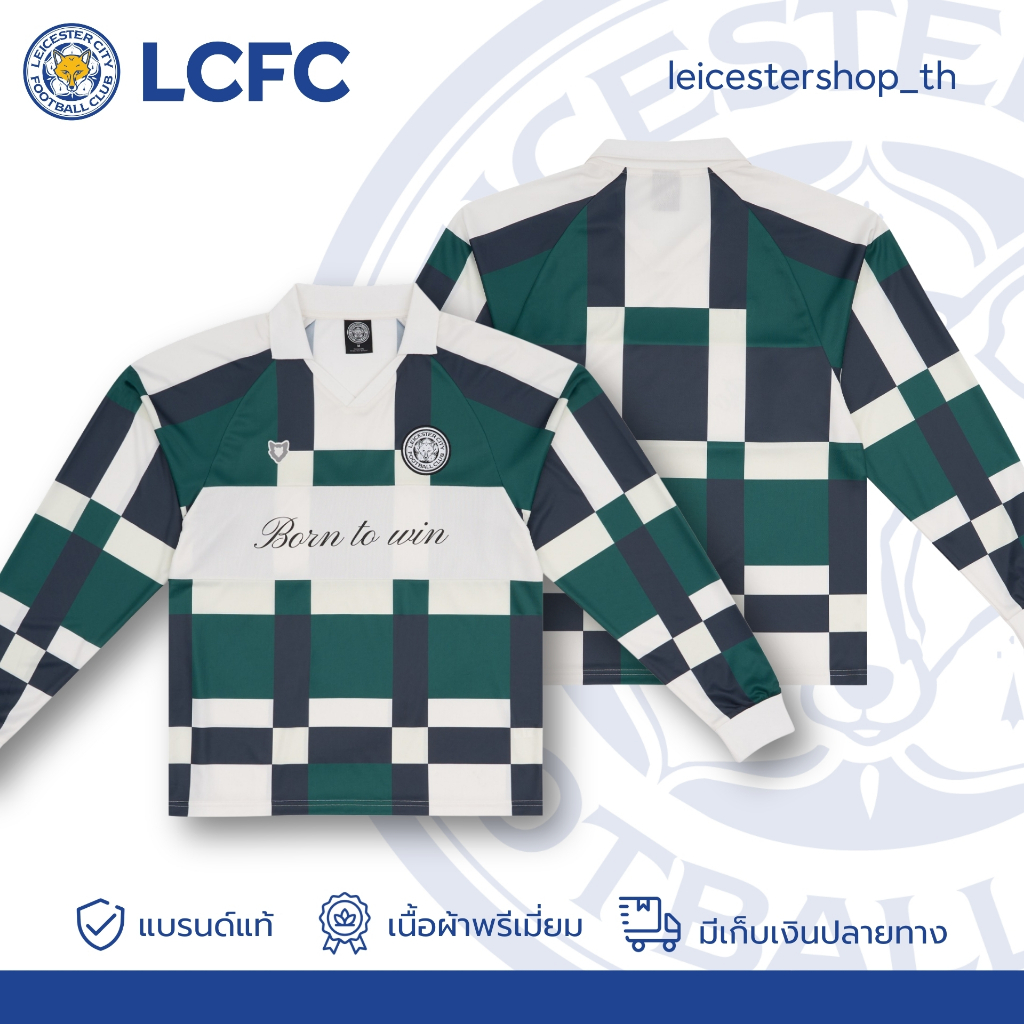 LCFC เสื้อรุ่น Street Jersey แขนยาว V1 07 สีดำเขียว
