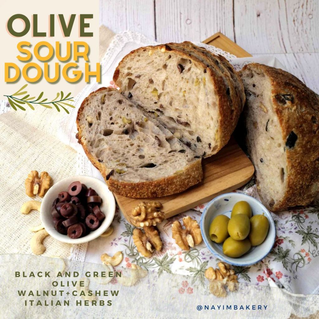 Nayimbakery Olive Sourdough น้ำหนัก 480g.