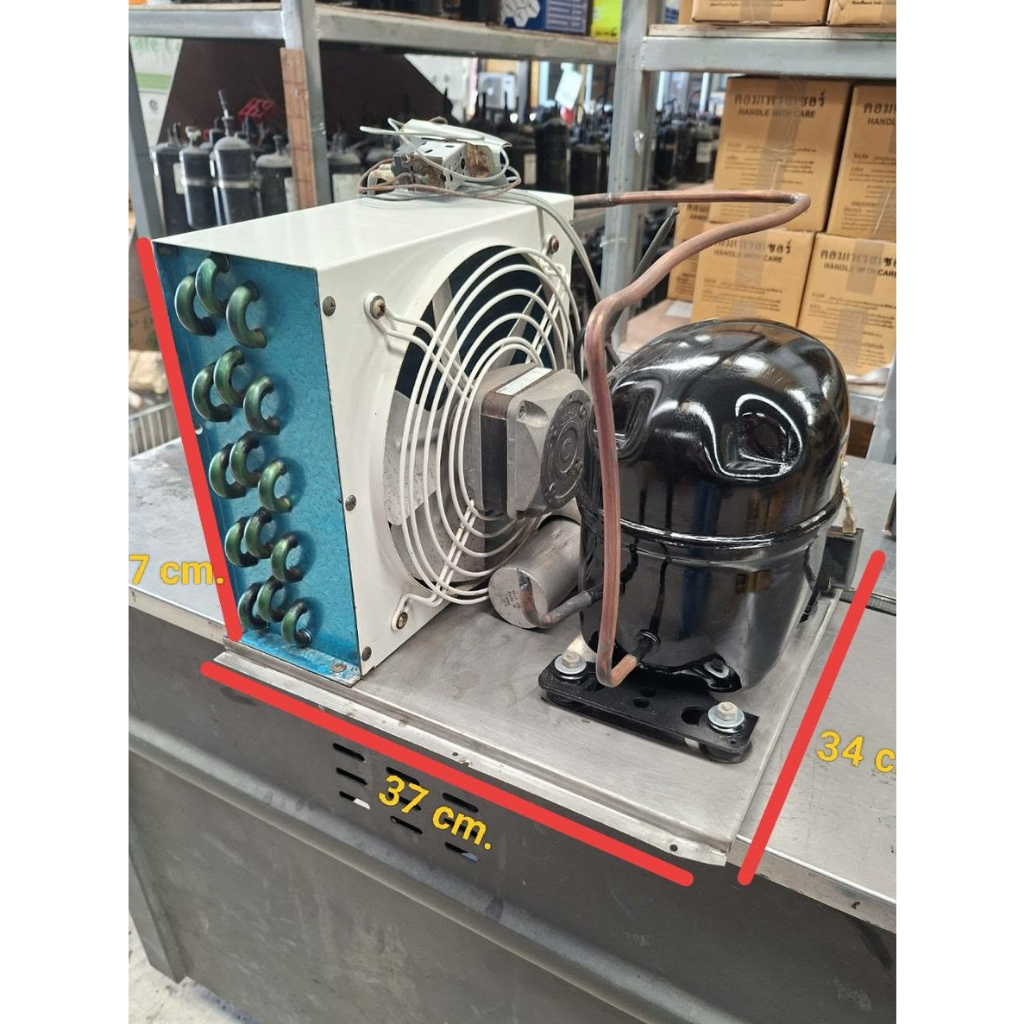 ชุดคอยร้อนพร้อมคอมเพรสเซอร์ รุ่น FL3014 ขนาด 1/2 แรง R134