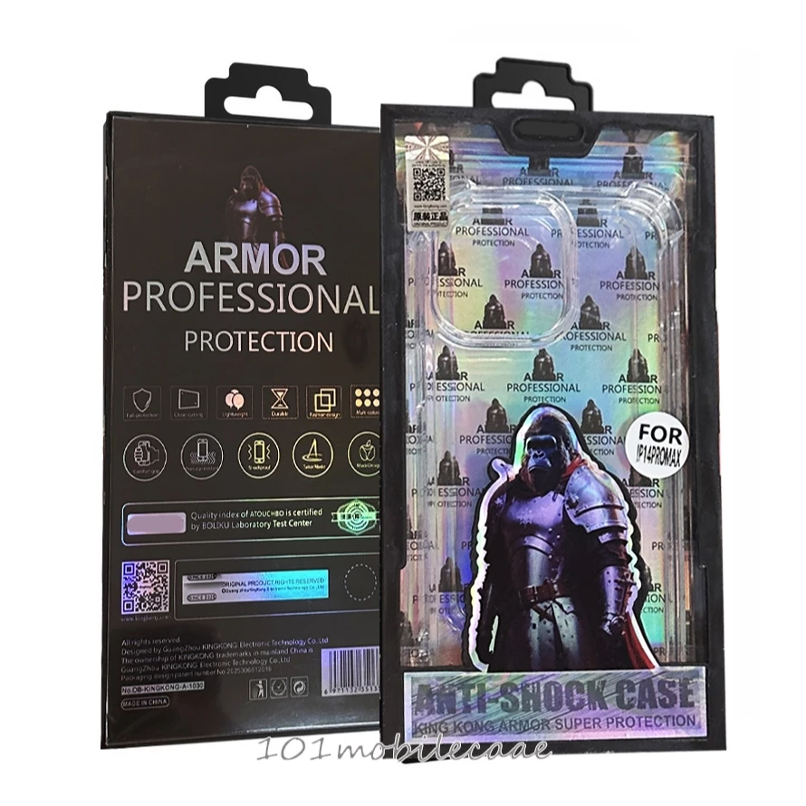 เคสกันกระแทกใส ขอบนิ่ม หลังแข็ง Kingkong สำหรับ iPhone 17 Pro Max 17Air 15 14 13 12 11 16 e Pro max Promax 17e 8 7 Plus