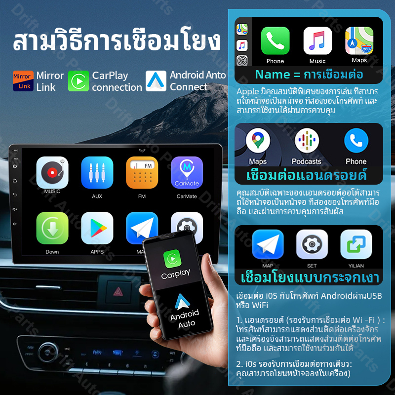 CARBON จอ android รถยนต์ TOYOTA YARIS 2013-2016 8core 8+128GB มาพร้อมกับ CarPlay/Android Auto รองรับซิมการ์ดและ WiFi ราคา ถูกที่สุด ดีลบีเคเค แกลเลอรีภาพที่ 9
