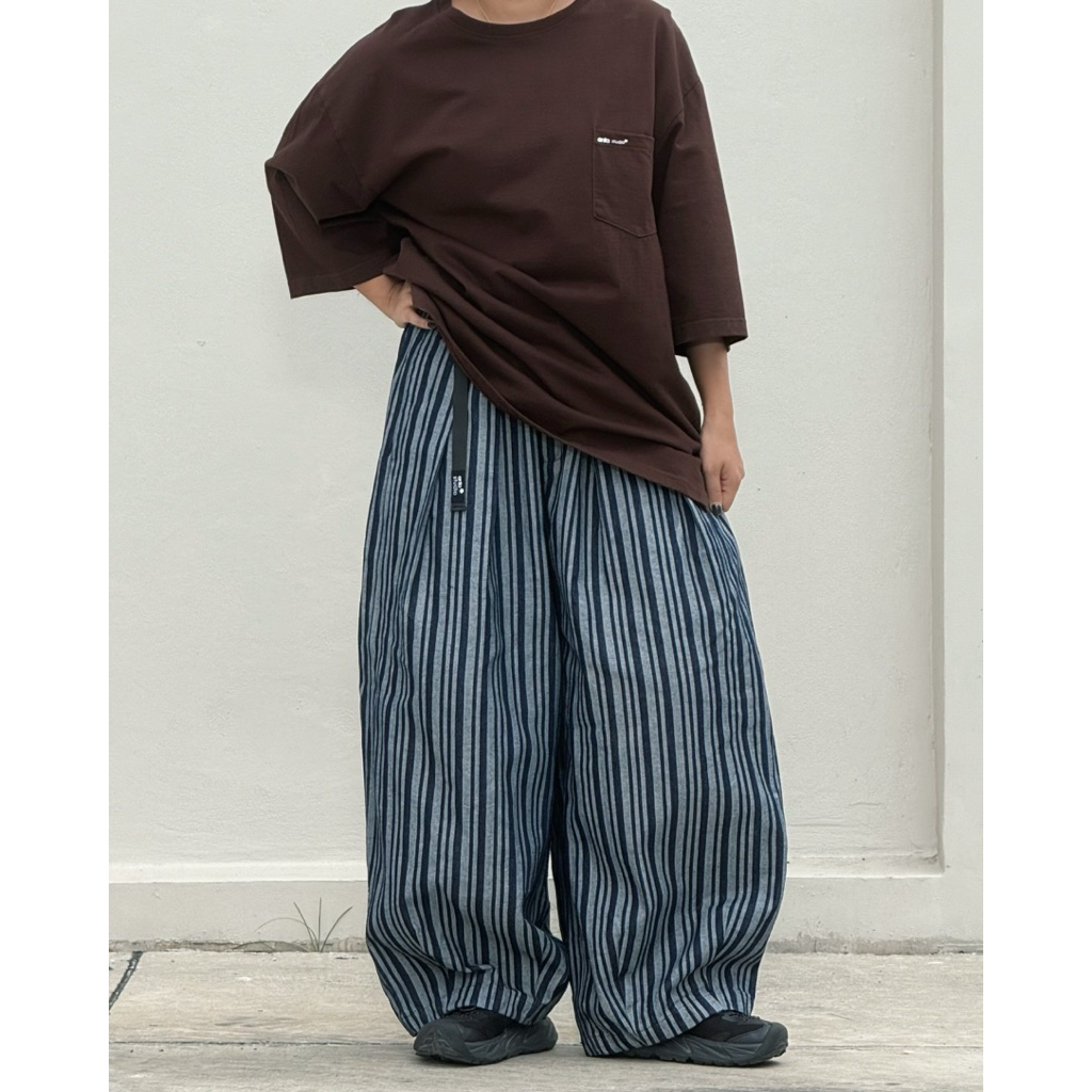 anta studio - BLUE JEANS° BELT กางเกงยีนส์ เบลทฺ ทรงบอลลูน (Freesize)