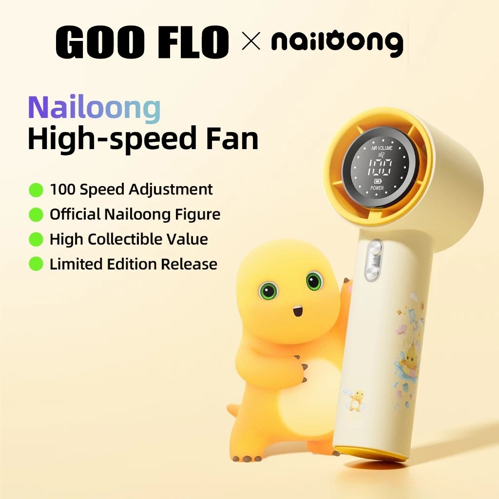 GOO FLO GF001 Nailoong Christmas พัดลมพกพา 4000mah พัดลม พัดลมไอเย็น พร้อมจอแสดงผล พัดลมมือถือ