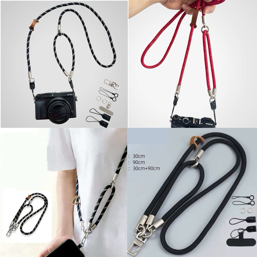 (คอJY) สายกล้อง สายสะพายคล้องกล้อง 2in1 คล้องโทรศัพท์ สายสะพายโทรศัพท์