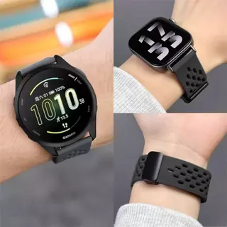 สายgarmin165/245/55/645/158/245music 570 42mm movetrend vivoactive5/active6สายชิลิโคนแม่เหล็ก