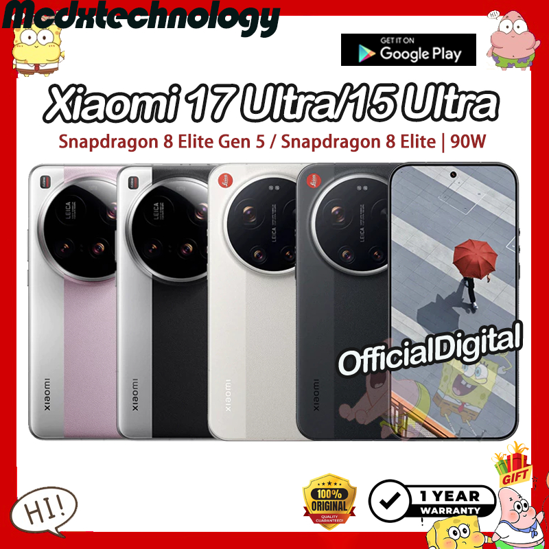 Xiaomi 17 Ultra Snapdragon 8 Elite Gen 5 Xiaomi 15 Ultra Snapdragon 8 Elite 90W | สนับสนุน Google & 