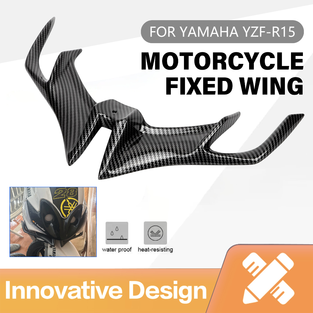 บังโคลนหน้า ABS ปีกนก สำหรับ YAMAHA R15 V3 อากาศพลศาสตร์ อุปกรณ์แต่งรถ