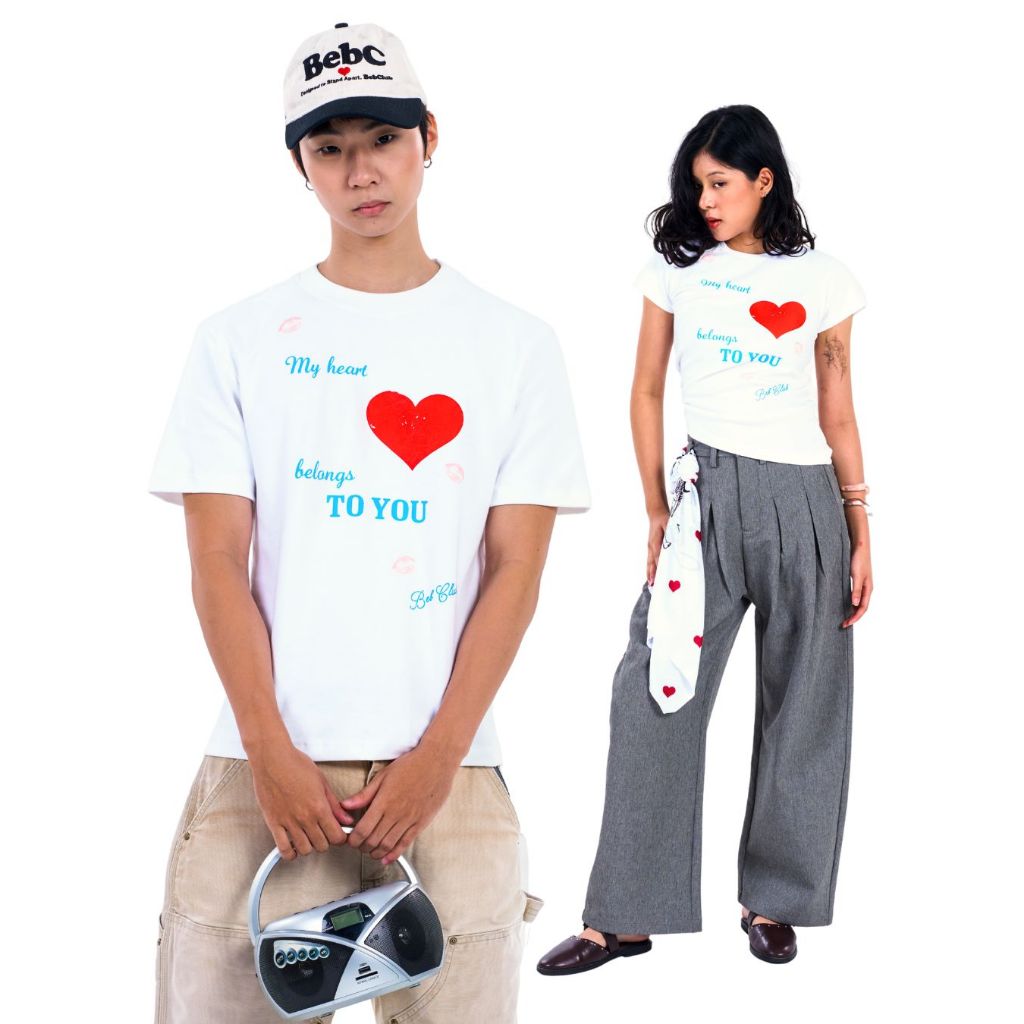 BEB CLUB S/S26 KISSES TEE เสื้อยืดเบ็บคลับลายคิส