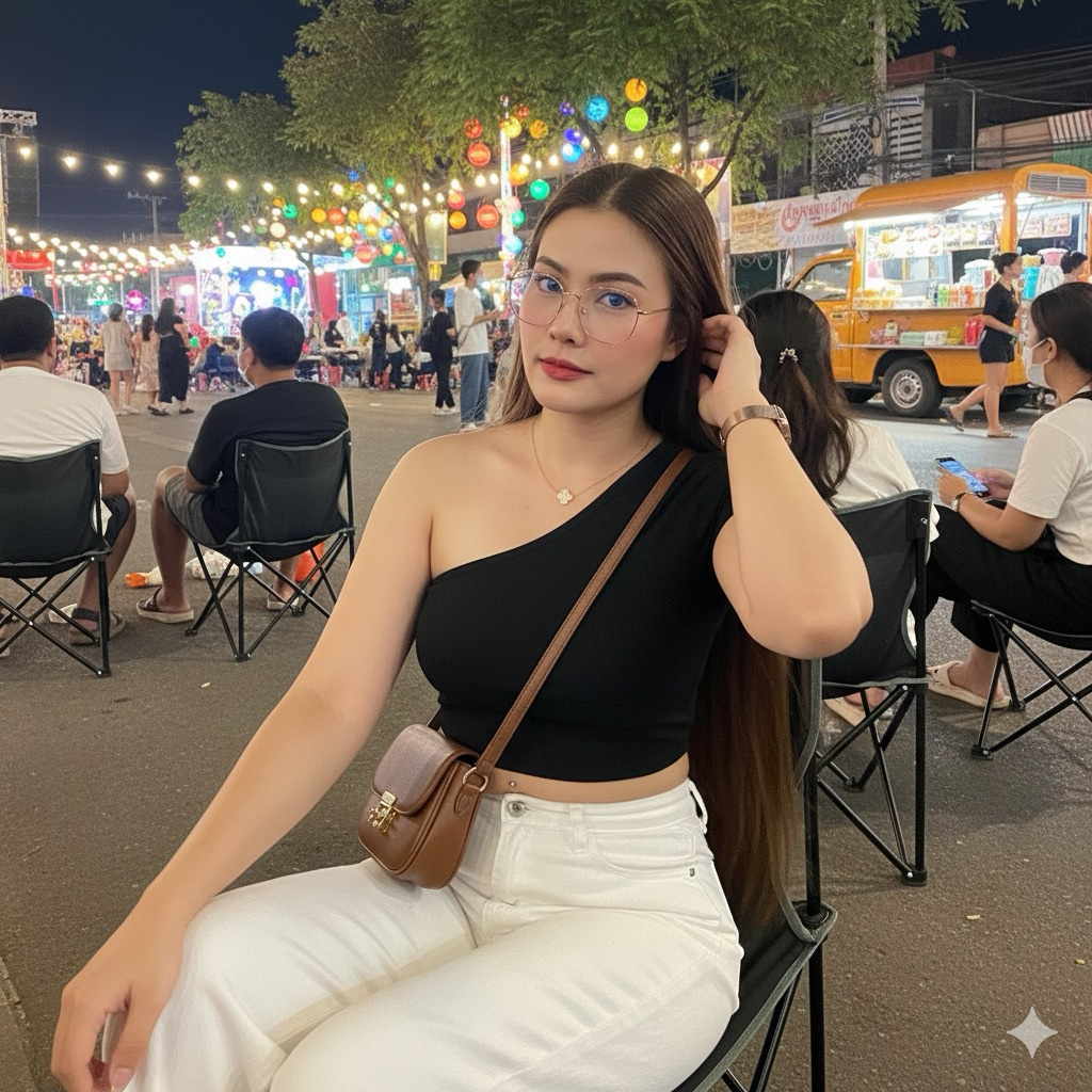 Sns222🫐เสื้อครอป🫐ไหล่เฉียง🫐แขนสั้น🫐ผ้เรย่อน