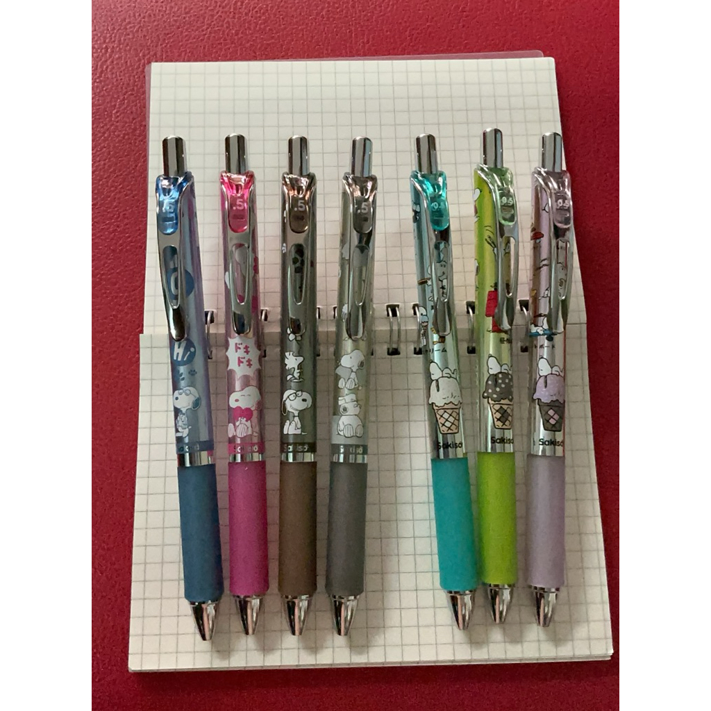 Sakiso JGP168 ปากกาเจล แบบกด ลาย snoopy หัว st 0.5 มม.