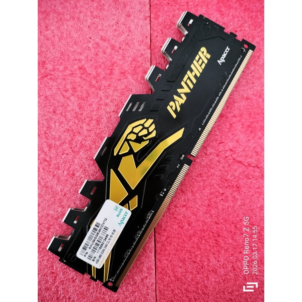 RAM  4GB DDR4 บัส 2400MHz Apacer PANTHER ประกัน Achieva L-T
