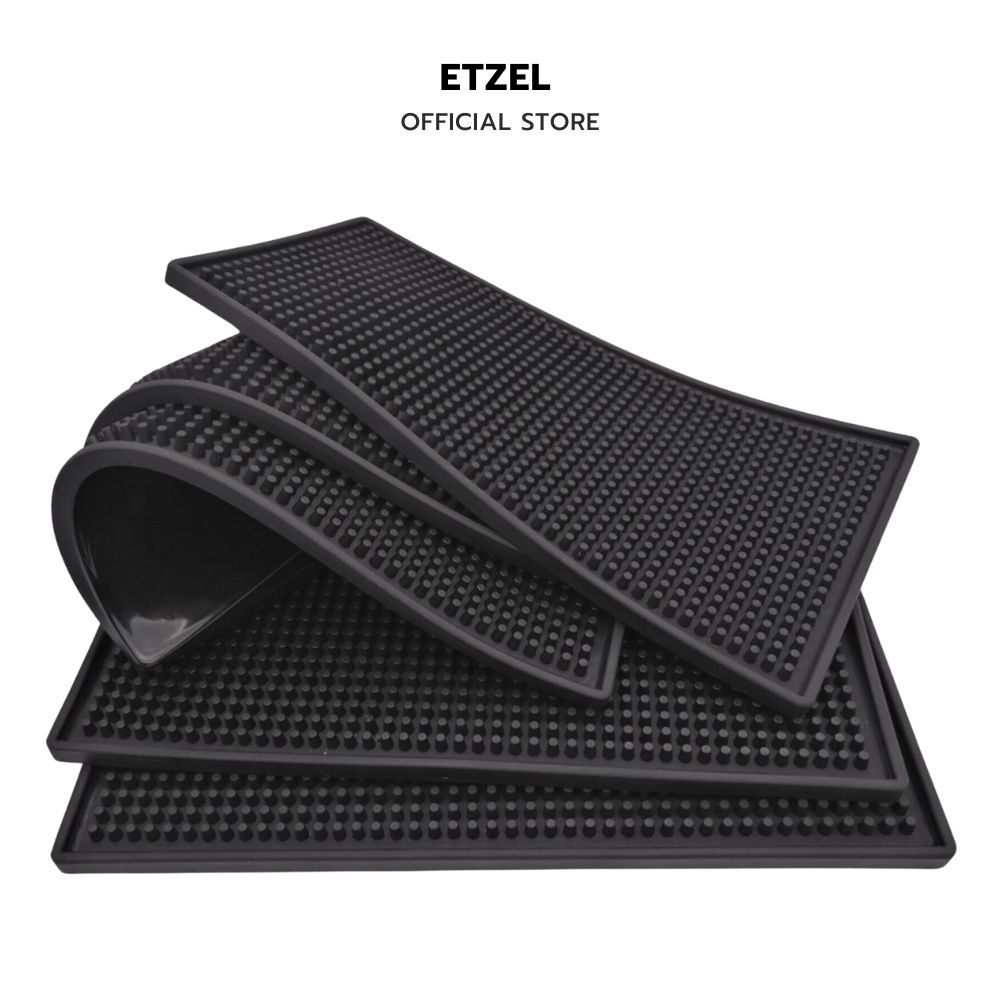 พร้อมส่ง!! Bar Mat แผ่นยางกันลื่นเคาน์เตอร์บาร์ รองแก้วน้ำ (รุ่นหนาพิเศษ)
