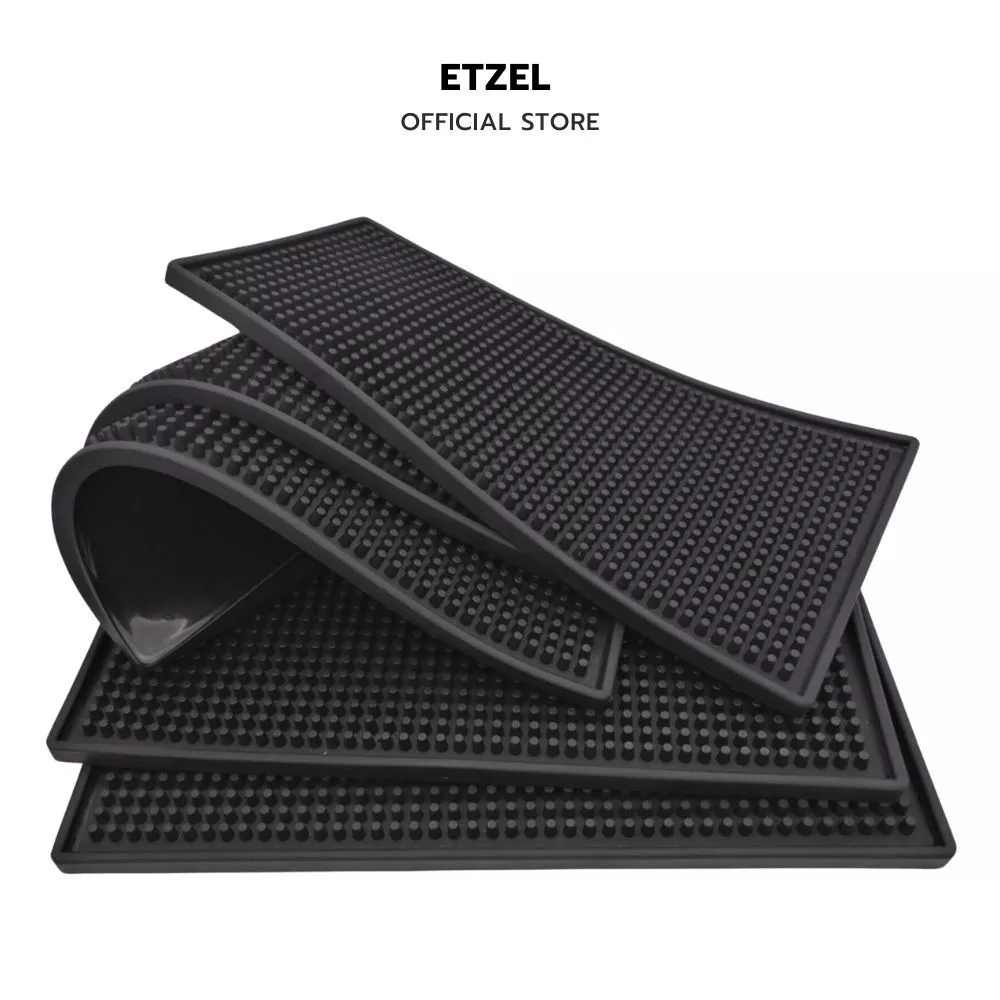 พร้อมส่ง!! Bar Mat แผ่นยางกันลื่นเคาน์เตอร์บาร์ รองแก้วน้ำ (รุ่นหนาพิเศษ)