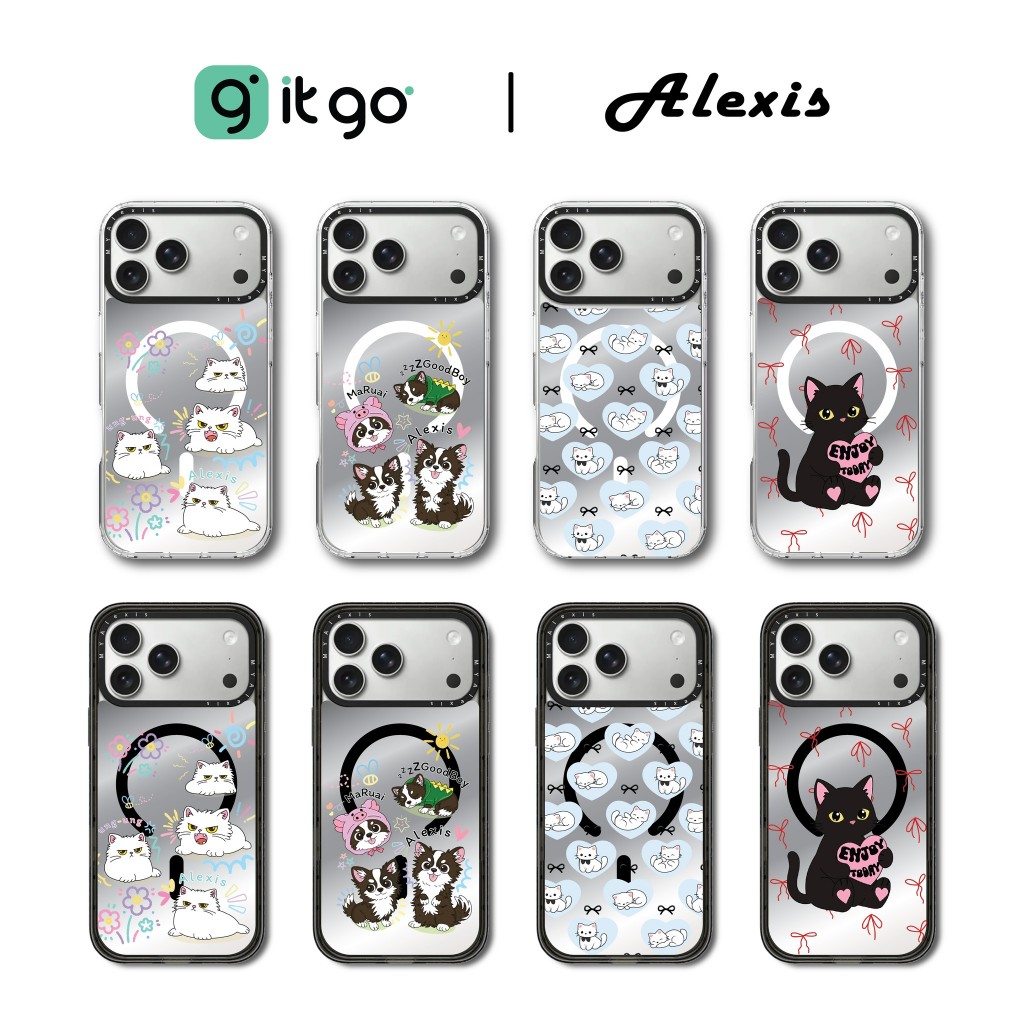 Alexis Cartoon Mirror Case เคสกระจกเงา ลายการ์ตูนสุดคิ้วท์ สำหรับ IPhone 17 Promax