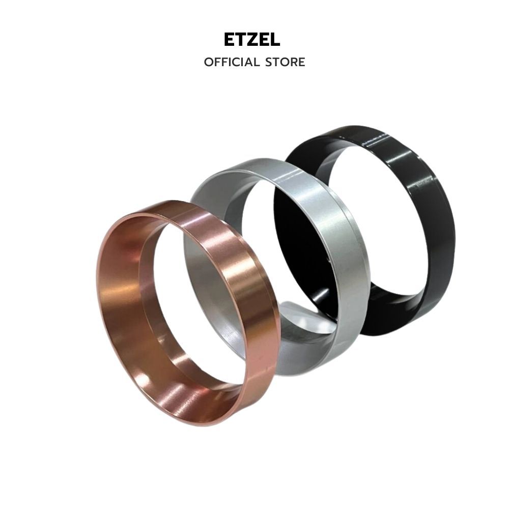 พร้อมส่ง!! 51/58mm แหวนครอบด้ามชงกาแฟ แหวนครอบโดสกาแฟ แหวนครอบกันหก Silver/Black/Pink Coffee Dosing Ring