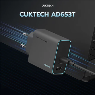 CUKTECH AD653T + CMC610 Set หัวชาร์จเร็ว 65W สายชาร์จแม่เหล็ก 240W type C to C iPhone 17 / SAMSUNG -2Y