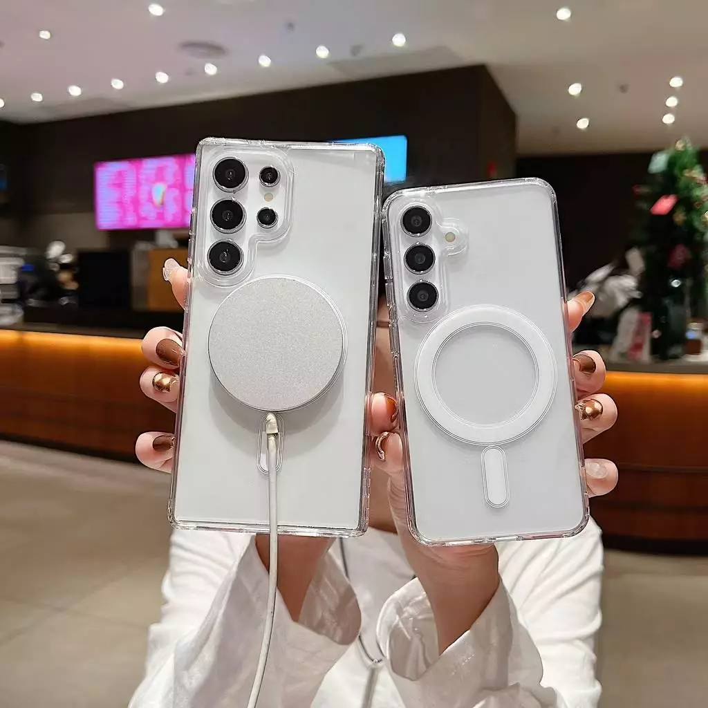 เคสแม่เหล็กใส สำหรับ Samsung S26 S26Plus S26Ultra เคสใสมีแม่เหล็ก ชาร์จได้ ชาร์จไร้สาย พร้อมส่ง