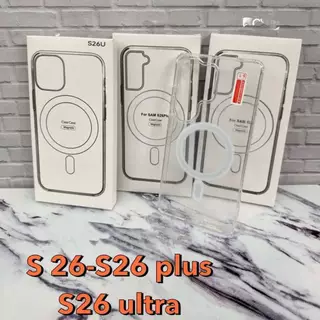 เคสแม่เหล็กใส สำหรับ Samsung S26 S26Plus S26Ultra เคสใสมีแม่เหล็ก ชาร์จได้ ชาร์จไร้สาย พร้อมส่ง