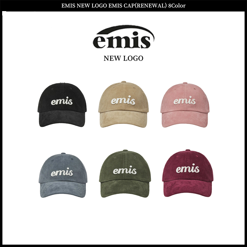 หมวกเบสบอล EMIS Wappen แท้ ทำจากผ้าลูกฟูก สำหรับคู่รัก ปักลายคุณภาพสูง