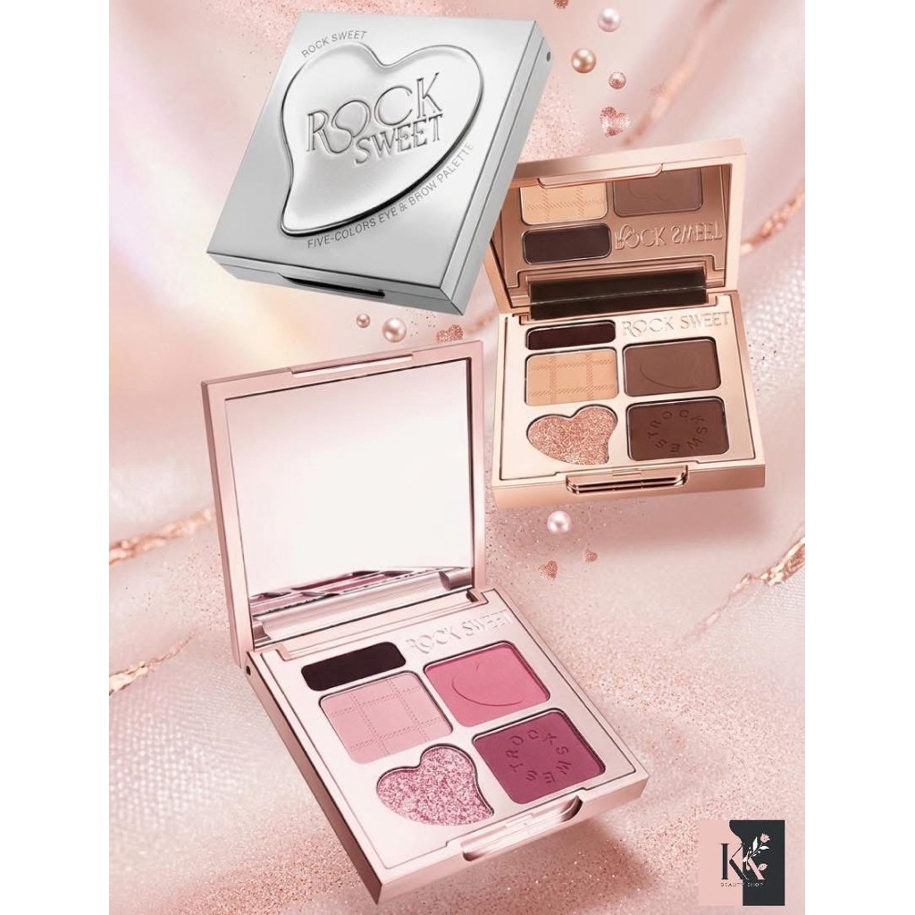🩷🖤ROCK SWEET Rhythm Rhapsody 5-in-1 Eyebrow & Eyeshadow Palette🩷🖤