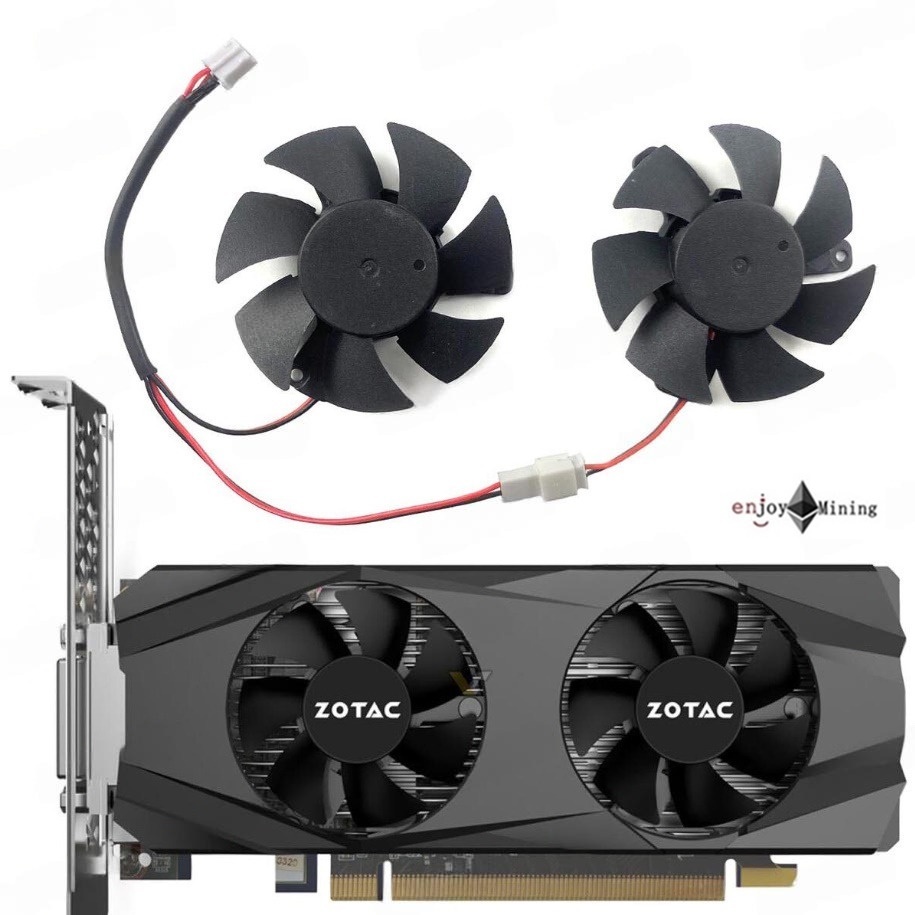 พัดลมการ์ดจอ ZOTAC GTX1050 1050ti 1650 LP Low profile graphics card cooling fan