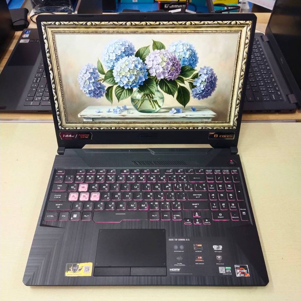 ASUS  TUF  GAMING  A15  FA506ICB – HN103W  ติดฟิล์มกันรอยหน้าจอแล้ว  สภาพเครื่อง  95%