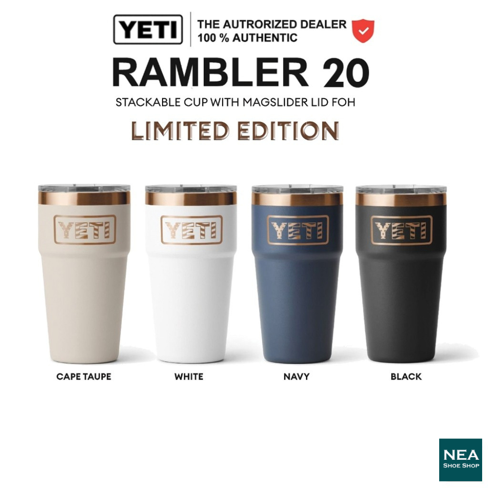 YETI RAMBLER 20 OZ STACKABLE CUP WITH MAGSLIDER LID FOH แก้วเก็บความเย็น เยติ ลิขสิทธิ์แท้ 20/STK/FOH