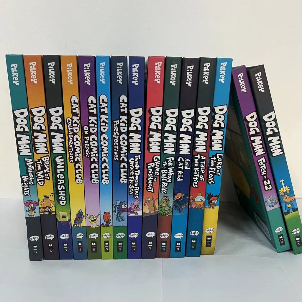 Dog Man 19 เล่ม (Hardcover) | หนังสือการ์ตูนเด็ก | ภาษาอังกฤษ | Dav Pilkey | พร้อมส่ง | ของขวัญเด็ก