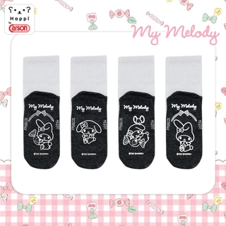 ถุงเท้านักเรียนกันลื่น Happi by Carson ลิขสิทธิ์เเท้ Melody แพ็ค 1 คู่ (คละลาย)