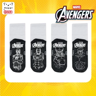 ถุงเท้านักเรียนกันลื่น Happi by Carson ลิขสิทธิ์แท้ Avengers แพ็ค 1 คู่ (คละลาย)