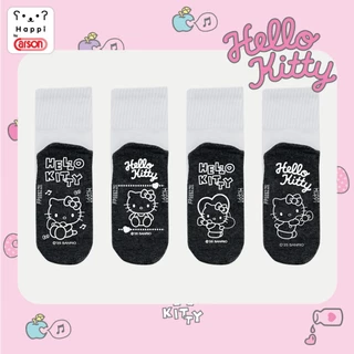 ถุงเท้านักเรียนกันลื่น Happi by Carson ลิขสิทธิ์เเท้ Kitty แพ็ค 1 คู่ (คละลาย)