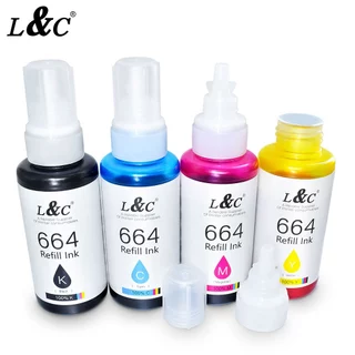 L&C T664 Ink หมึกเติม ใช้สำหรับเอปสัน L-Series L100 L120 L200 L210 L220 L360 L365 L565 L1300