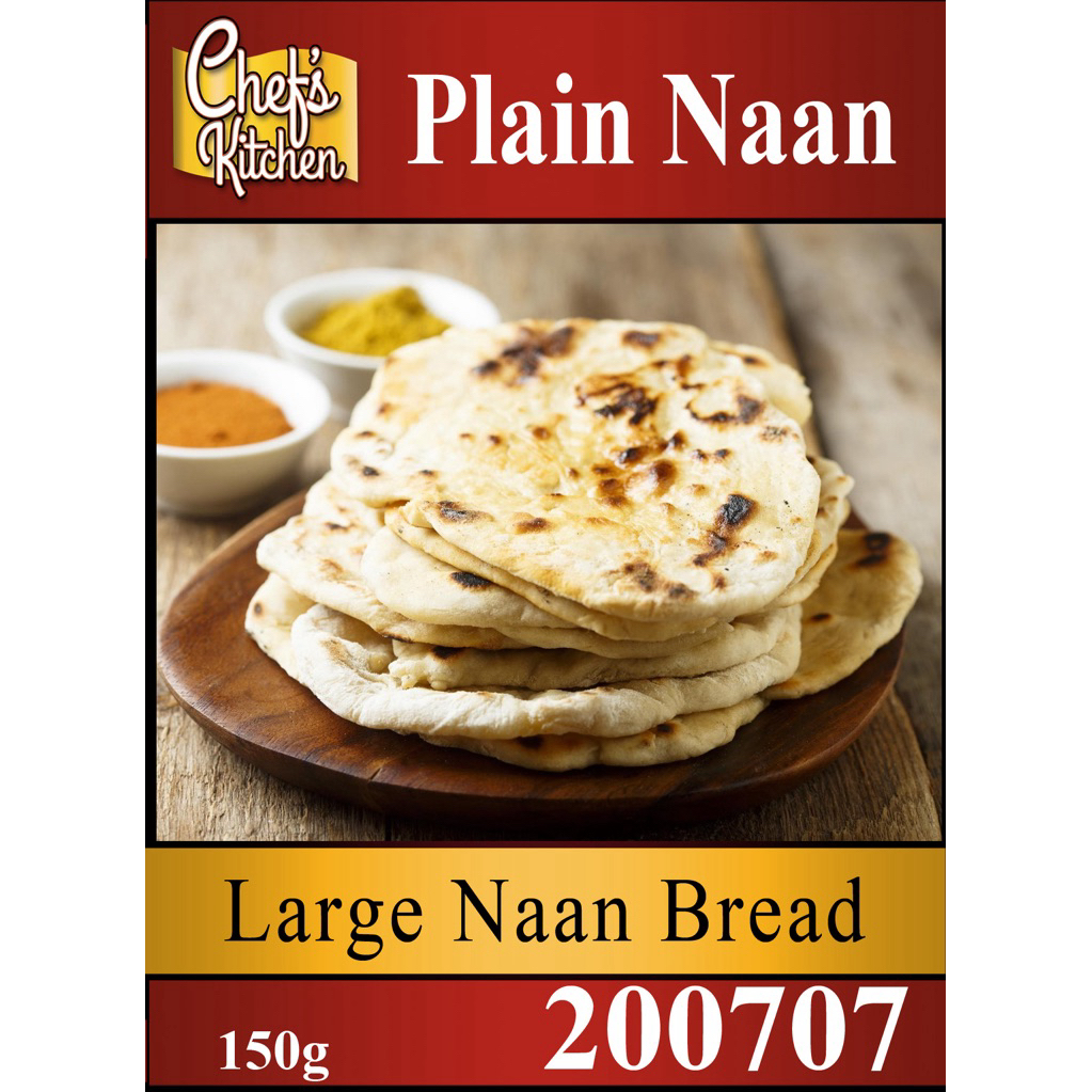 Plain Naan 300g (150g x2) - ขนมปังนาน 300กรัม (150g x2)