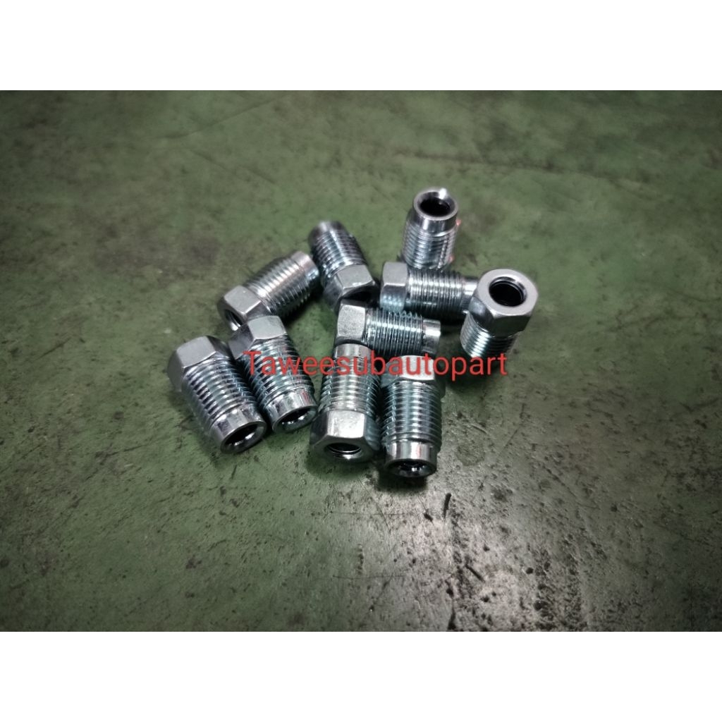 หัวแป๊บเบรค (10ชิ้น) M10*1.0 RN25 S250 ทั่วไป SAK-12976 ใช้แป๊บเบรค แป๊บคลัช