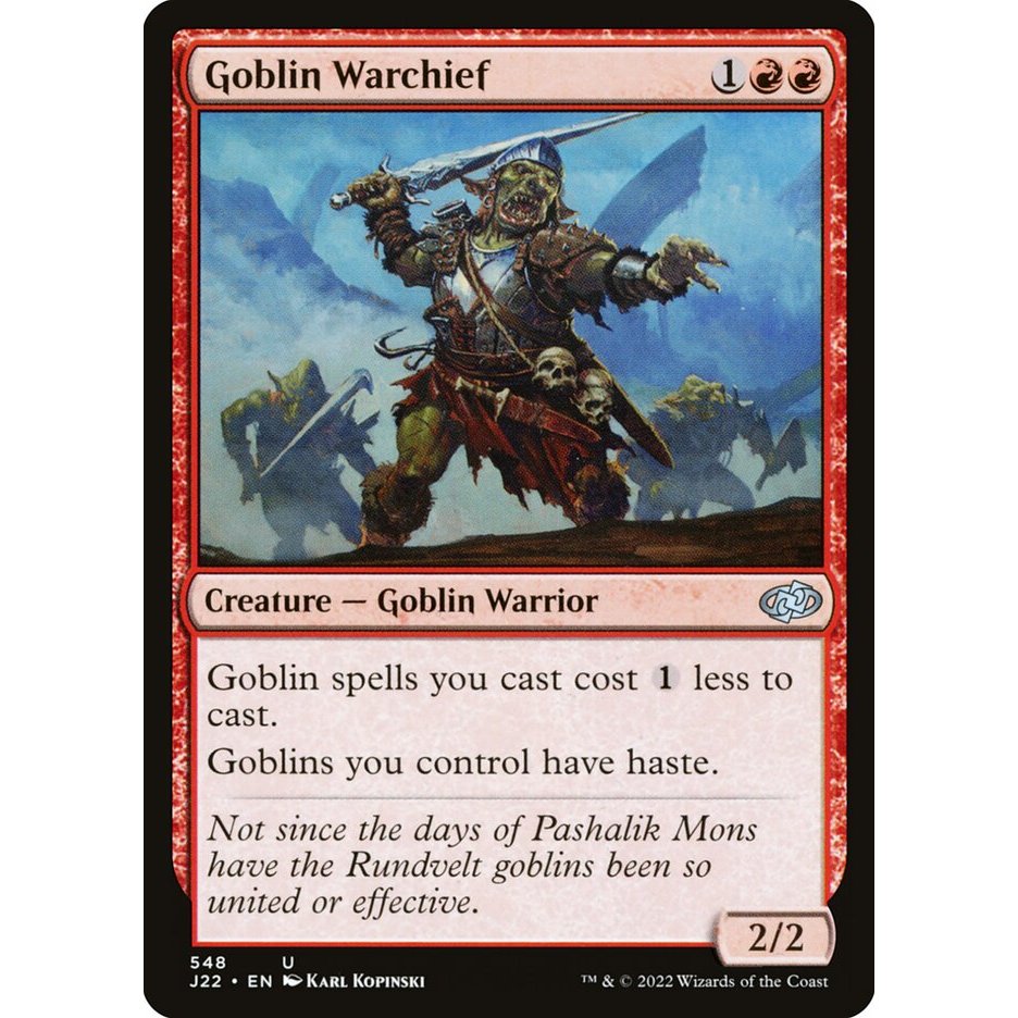 [Jumpstart 2022] - [J22] - (U) - [Goblin Warchief] - [2022]