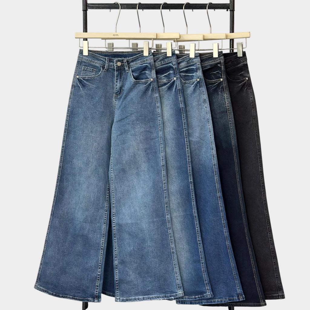 ATIPA - Slate Ombre Jeans (#ATP30) | กางเกงยีนส์ขายาวทรงกระบอกกลาง ผ้ายืด ทรงสวย