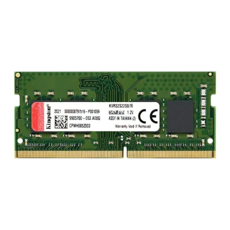 แรม RAM NOTEBOOK DDR4/3200 16GB KINGSTON VALUE 16GB BUS3200 (KVR32S22S8/16) ประกัน LT