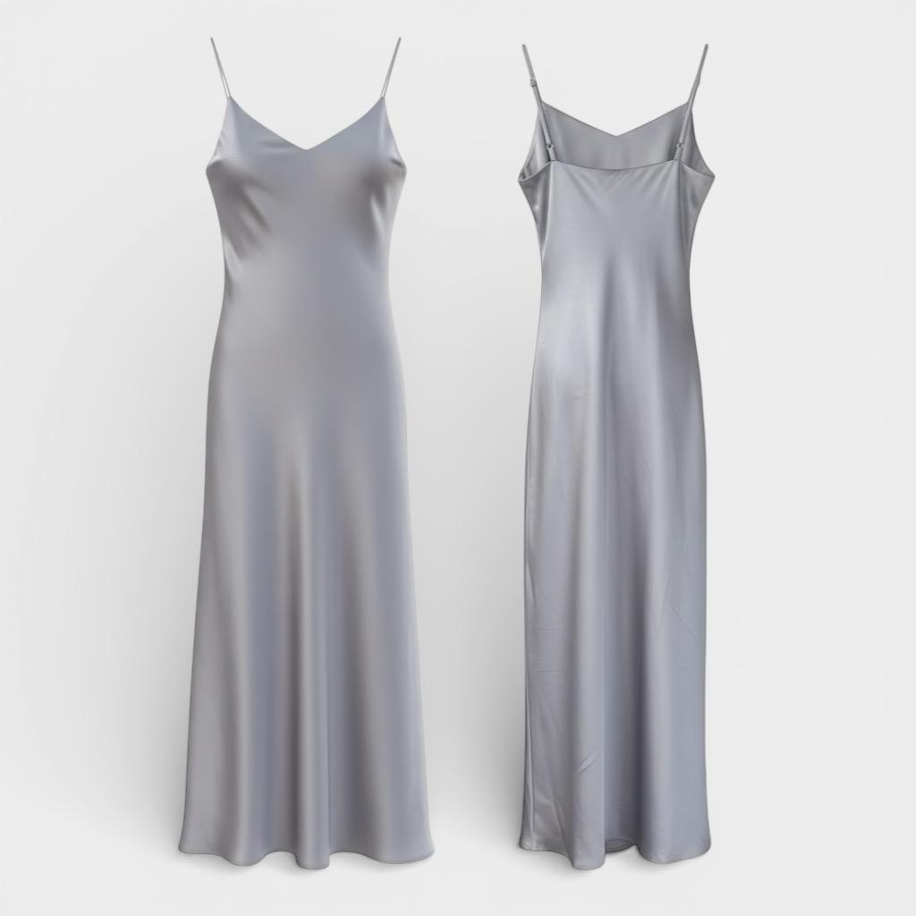 Atipa - Serenity Dress (#J99499) เดรสสายเดี่ยวผ้าซาตินพรีเมี่ยม