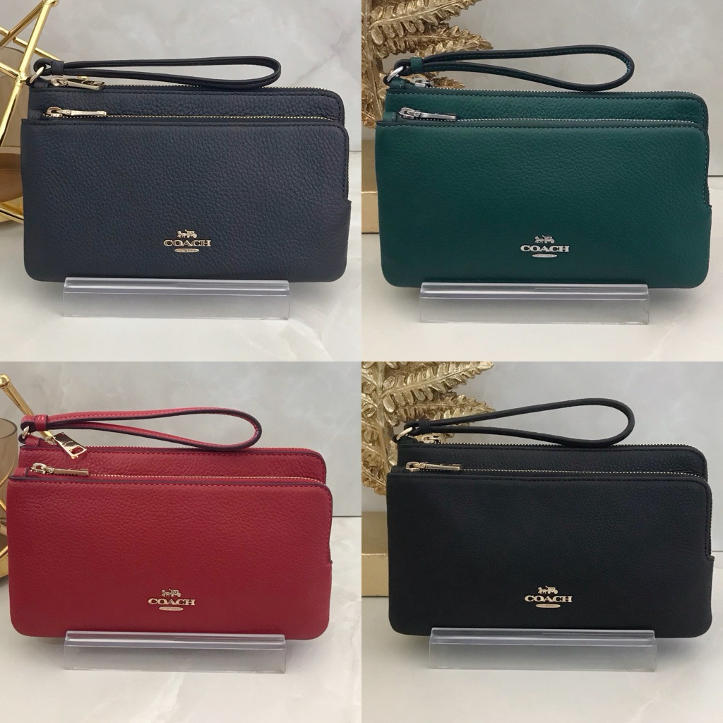 AD🎀 (สด-ผ่อน) คล้องมือ 2L CU797 CU919 C5610 DOUBLE ZIP WALLET